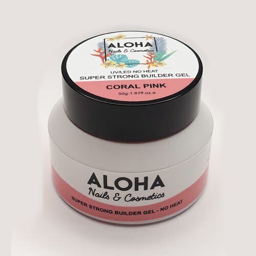 Aloha Super Strong No Heat Builder Gel 50g / Χρώμα: Coral Pink