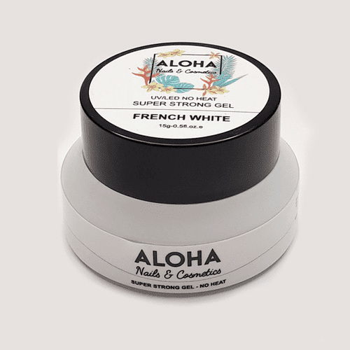ALOHA Super Strong No Heat Gel 15g / Χρώμα: French White