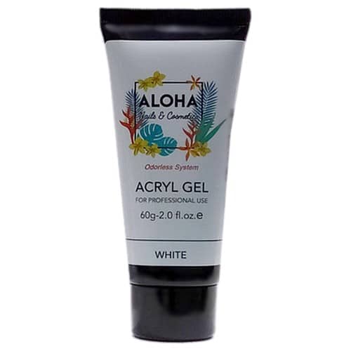 Aloha Acryl Gel UV/LED 60 gr – White Builder (Λευκό για Χτίσιμο)
