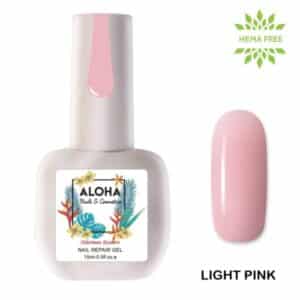 Aloha Ημιμόνιμο βερνίκι 15ml – Nail Repair Gel / Θεραπεία Ημιμόνιμου με πρωτεΐνες & χρώμα – Light Pink