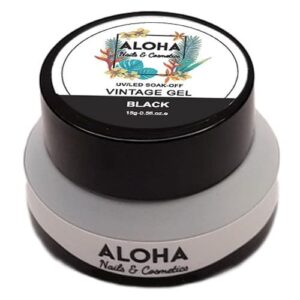 Aloha UV/LED Vintage Gel 15gr / Χρώμα: Μαύρο (Black)