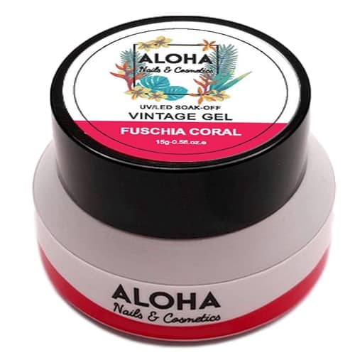 Aloha UV/LED Vintage Gel 15gr / Χρώμα: Φούξια Κοραλί (Fuschia Coral)