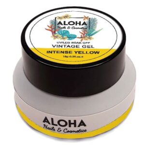 Aloha UV/LED Vintage Gel 15gr / Χρώμα: Κίτρινο έντονο (Intense Yellow)