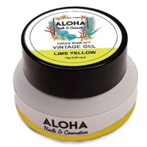 Aloha UV/LED Vintage Gel 15gr / Χρώμα: Κίτρινο lime (Lime Yellow)