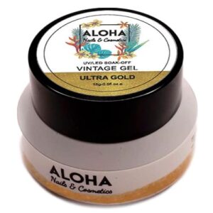 Aloha UV/LED Vintage Gel 15gr / Χρώμα: Έντονο Χρυσό (Ultra Gold)