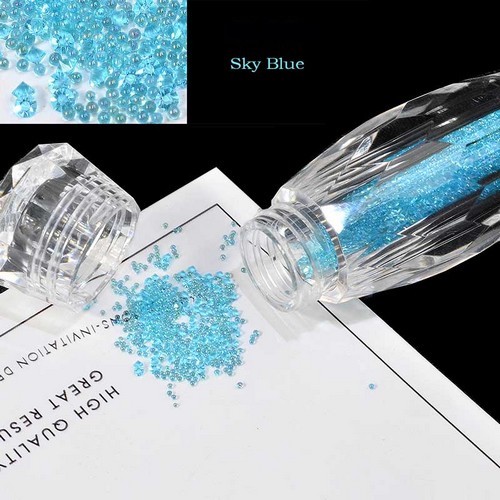 ALOHA Glass Mini Chaviar Nail Art Decoration 5g Transparent (Διάφανα)