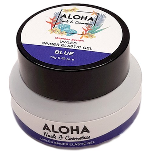Aloha Nails & Cosmetics Spider Elastic Gel 15ml / Χρώμα: Μπλε