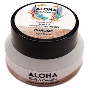 Aloha Nails & Cosmetics Spider Elastic Gel 15ml / Χρώμα: Chrome
