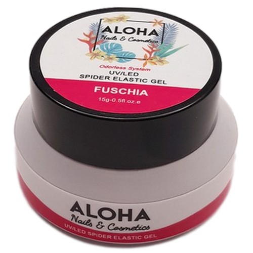 Aloha Nails & Cosmetics Spider Elastic Gel 15ml / Χρώμα: Φούξια