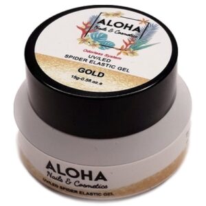 Aloha Nails & Cosmetics Spider Elastic Gel 15ml / Χρώμα: Χρυσό