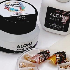 Aloha Nails & Cosmetics Spider Elastic Gel 15ml / Χρώμα: Μαύρο