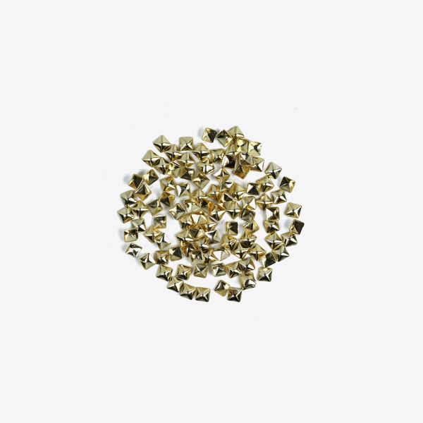 Semilac No 772 Διακοσμητικά νυχιών Nail Art Big Gold Squares 100 τμχ