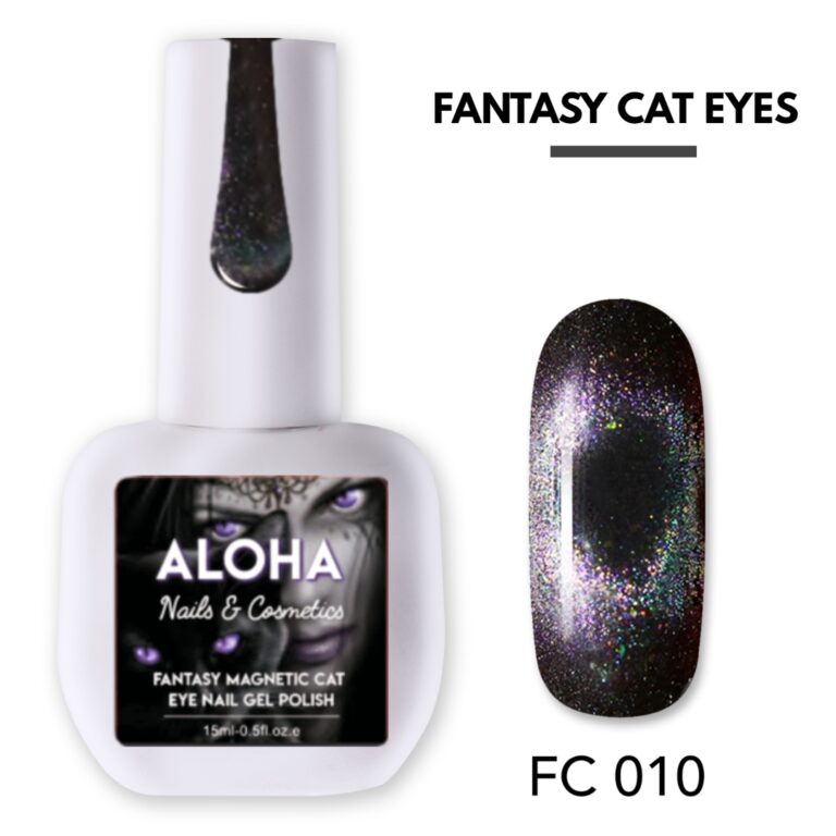 Aloha Μεταλλικό Ημιμόνιμο βερνίκι Fantasy Cat Eye 15ml / FC 010 - Σιέλ