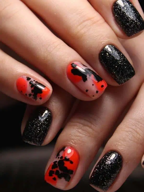 Μαύρα Νύχια - 50 Σχέδια Μανικιούρ mayra kokkina nyxia manikiour