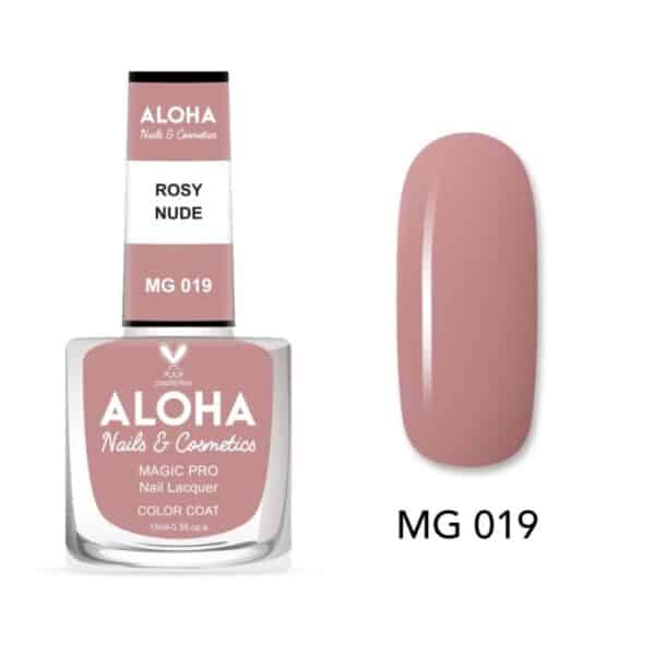 ALOHA 10-Day Nail Polish with Gel Effect Without Lamp Magic Pro Nail Lacquer 15ml – MG 019