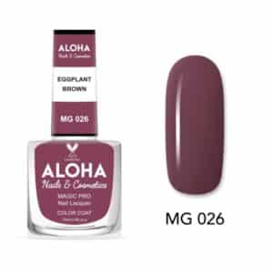 ALOHA Βερνίκι Νυχιών 10 ημερών με Gel Effect Χωρίς Λάμπα Magic Pro Nail Lacquer 15ml – MG 026