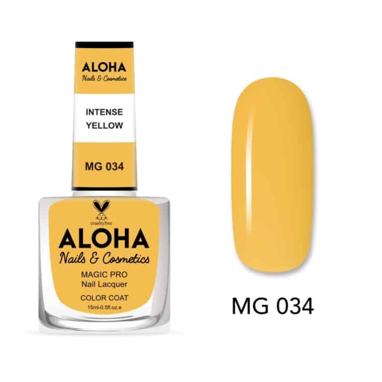 ALOHA 10-Day Nail Polish with Gel Effect Without Lamp Magic Pro Nail Lacquer 15ml – MG 034