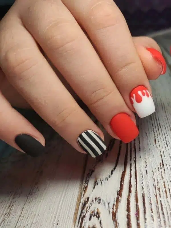 Μαύρα Νύχια - 50 Σχέδια Μανικιούρ nyxia kokkina mayra manikiour