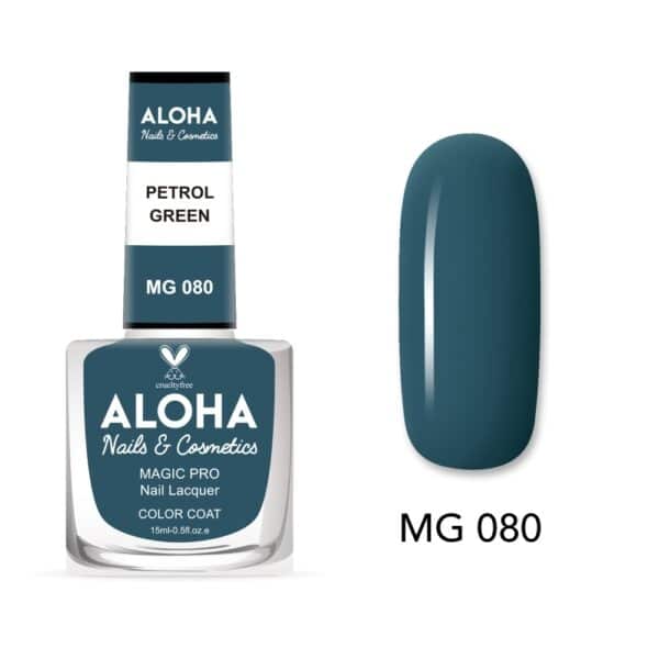 ALOHA Βερνίκι Νυχιών 10 ημερών με Gel Effect Χωρίς Λάμπα Magic Pro Nail Lacquer 15ml – MG 080