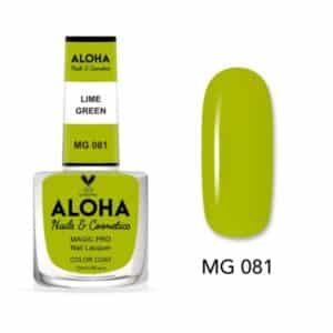 ALOHA Βερνίκι Νυχιών 10 ημερών με Gel Effect Χωρίς Λάμπα Magic Pro Nail Lacquer 15ml – MG 081