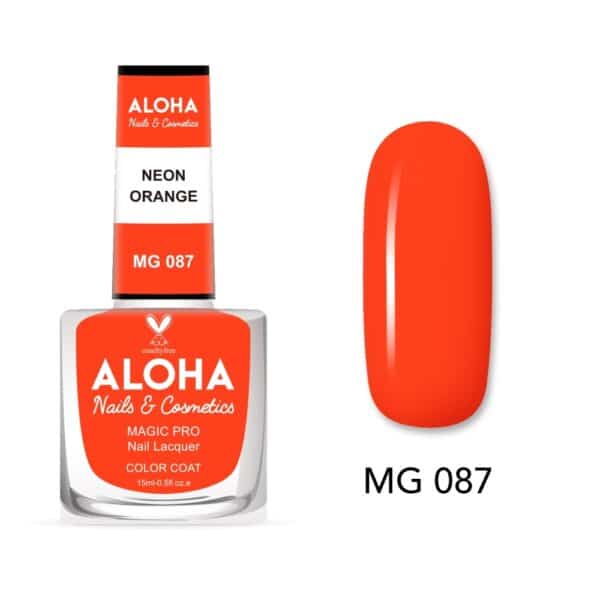 ALOHA Βερνίκι Νυχιών 10 ημερών με Gel Effect Χωρίς Λάμπα Magic Pro Nail Lacquer 15ml – MG 087