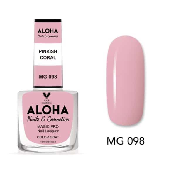 ALOHA 10-Day Nail Polish with Gel Effect Without Lamp Magic Pro Nail Lacquer 15ml – MG 098