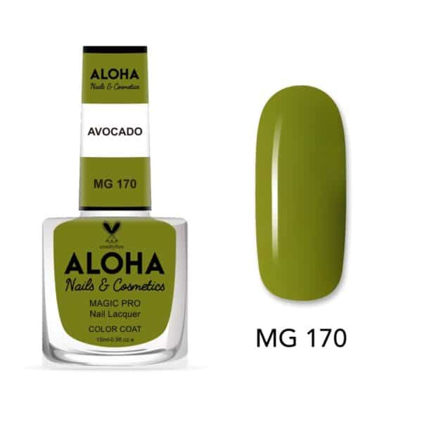 ALOHA Βερνίκι Νυχιών 10 ημερών με Gel Effect Χωρίς Λάμπα Magic Pro Nail Lacquer 15ml – MG 170