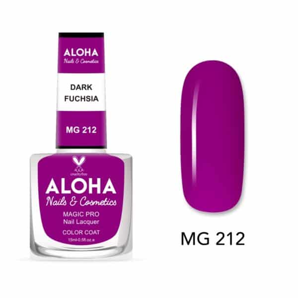 ALOHA Βερνίκι Νυχιών 10 ημερών με Gel Effect Χωρίς Λάμπα Magic Pro Nail Lacquer 15ml – MG 212