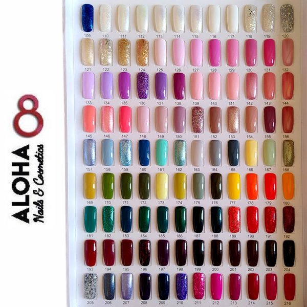 ALOHA Ημιμόνιμο βερνίκι 8ml – Color Coat A8110 / Χρώμα: Διάφανο Ιριδίζον Glitter (Clear Iridescent Glitter)
