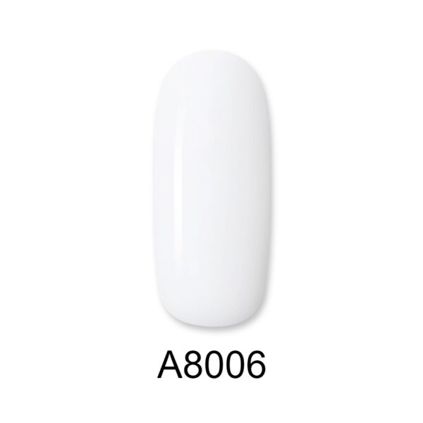 ALOHA Ημιμόνιμο βερνίκι 8ml – Color Coat A8006 / Χρώμα: Ασβέστης Γαλλικού (French Extra White)