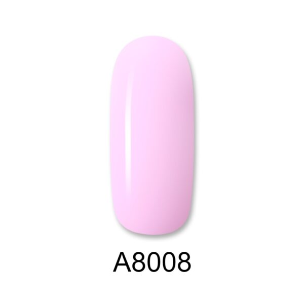 ALOHA Ημιμόνιμο βερνίκι 8ml – Color Coat A8008 / Χρώμα: Ροζ κουφετί απαλό (Soft Candy Pink)