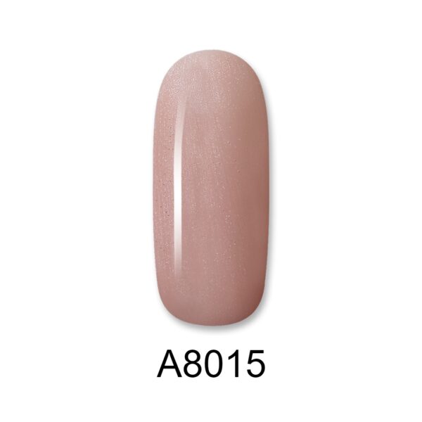 ALOHA Ημιμόνιμο βερνίκι 8ml – Color Coat A8015 / Χρώμα: Nude με ελαφριά λάμψη (Nude with Shimmer)