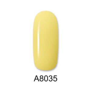 ALOHA Ημιμόνιμο βερνίκι 8ml – Color Coat A8035 / Χρώμα: Έντονο Κίτρινο (Intense Yellow)