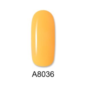 ALOHA Ημιμόνιμο βερνίκι 8ml – Color Coat A8036 / Χρώμα: Κίτρινο Μουσταρδί (Mustard Yellow)