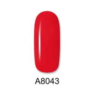 ALOHA Ημιμόνιμο βερνίκι 8ml – Color Coat A8043 / Χρώμα: Κόκκινο Κοραλί (Coral Red)