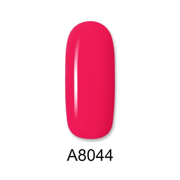 ALOHA Ημιμόνιμο βερνίκι 8ml – Color Coat A8044 / Χρώμα: Νέον Κοραλί Τριανταφυλλί (Neon Coral Rose)