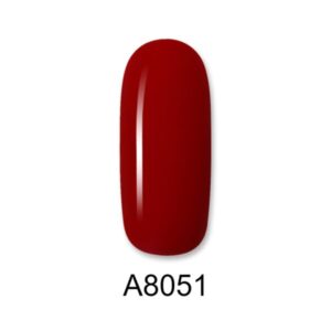 ALOHA Ημιμόνιμο βερνίκι 8ml – Color Coat A8051 / Χρώμα: Κόκκινο βαθύ (Deep Red)