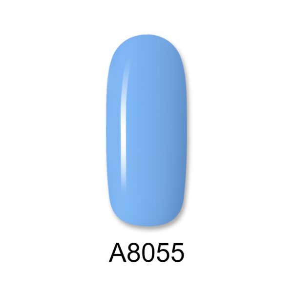 ALOHA Ημιμόνιμο βερνίκι 8ml – Color Coat A8055 / Χρώμα: Γαλάζιο της Αεροπορίας (Air force Blue)