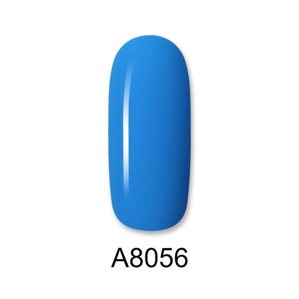ALOHA Ημιμόνιμο βερνίκι 8ml – Color Coat A8056 / Χρώμα: Γαλάζιο φωτεινό (Bright Blue)