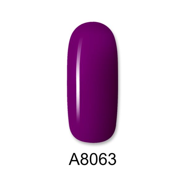 ALOHA Ημιμόνιμο βερνίκι 8ml – Color Coat A8063 / Χρώμα: Κόκκινο Βιολετί (Red Violet)