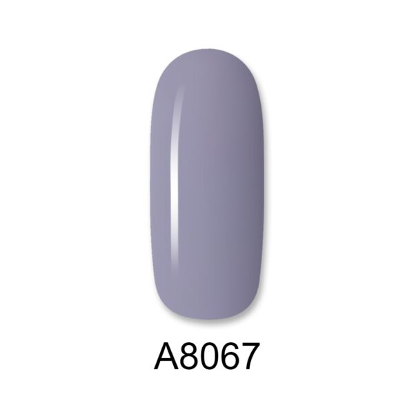 ALOHA Ημιμόνιμο βερνίκι 8ml – Color Coat A8067 / Χρώμα: Μωβ-γκρι απαλό (Light Mauve-Gray)