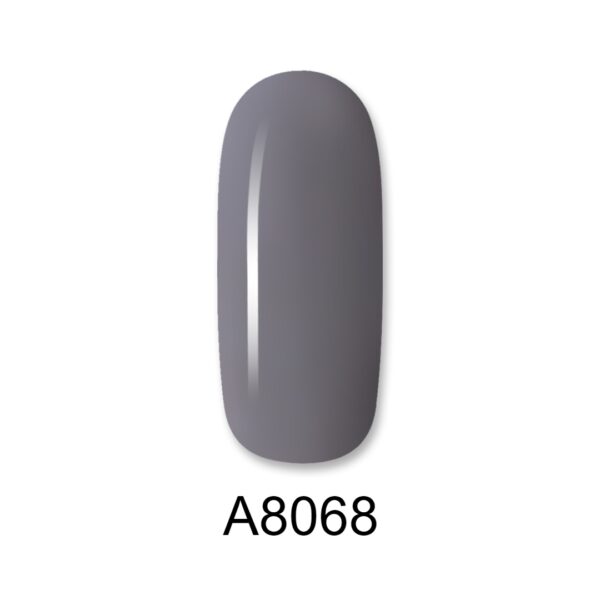 ALOHA Ημιμόνιμο βερνίκι 8ml – Color Coat A8068 / Χρώμα: Γκρι μεσαίο (Medium Gray)