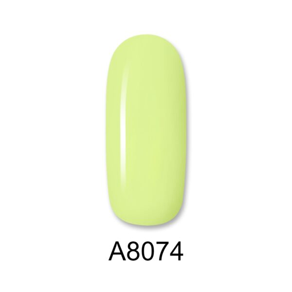 ALOHA Ημιμόνιμο βερνίκι 8ml – Color Coat A8074 / Χρώμα: Neon Κίτρινο Lime (Lime Yellow)
