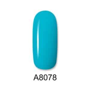 ALOHA Ημιμόνιμο βερνίκι 8ml – Color Coat A8078 / Χρώμα: Σκούρο γαλάζιο (Light Blue)
