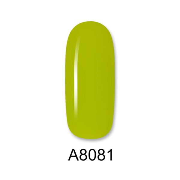 ALOHA Ημιμόνιμο βερνίκι 8ml – Color Coat A8081 / Χρώμα: Πράσινο Lime