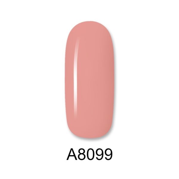 ALOHA Ημιμόνιμο βερνίκι 8ml – Color Coat A8099 / Χρώμα: Ροζ-Σομόν (Salmon Pink)
