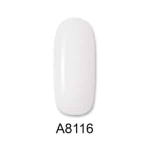 ALOHA Ημιμόνιμο βερνίκι 8ml – Color Coat A8116 / Χρώμα: Intense Milky White (Έντονο Γαλακτερό Γαλλικού)