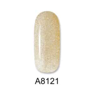 ALOHA Ημιμόνιμο βερνίκι 8ml – Color Coat A8121 / Χρώμα: Champagne Glitter (Σαμπανιζέ Glitter)