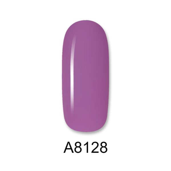 ALOHA Ημιμόνιμο βερνίκι 8ml – Color Coat A8128 / Χρώμα: Rose pastel (Σκούρο τριανταφυλλί παστέλ)