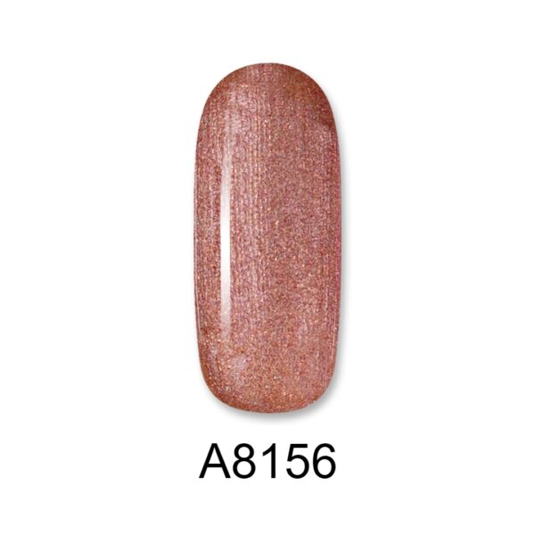 ALOHA Ημιμόνιμο βερνίκι 8ml – Color Coat A8156 / Χρώμα: Dark Copper Metallic (Σκούρο Χάλκινο Μεταλλικό)